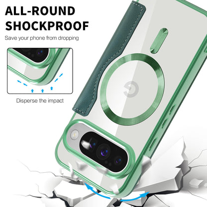 Capa MagSafe para Google Pixel 10 Pro XL, Techsuit, SmartMag Book, Verde