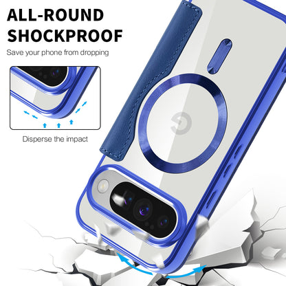 Capa MagSafe para Google Pixel 10 Pro XL, Techsuit, SmartMag Book, Azul