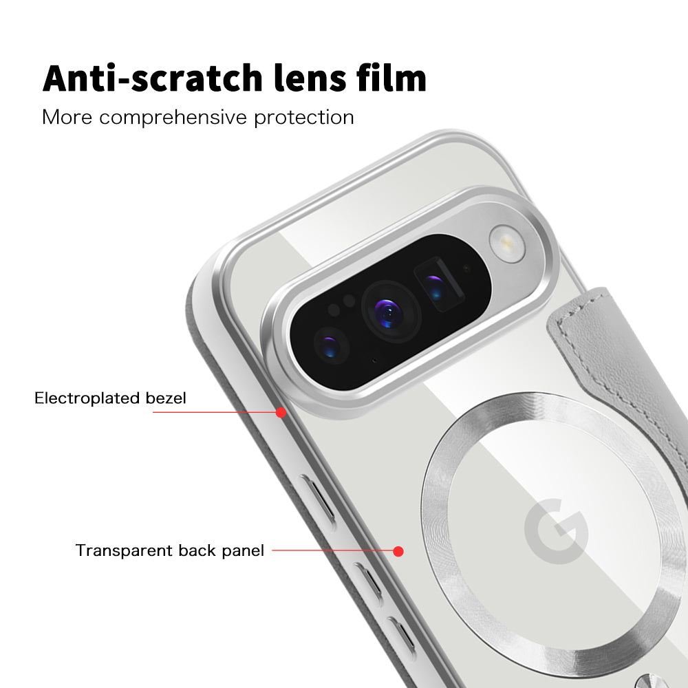 Capa MagSafe para Google Pixel 10 Pro XL, Techsuit, SmartMag Book, Cinzento