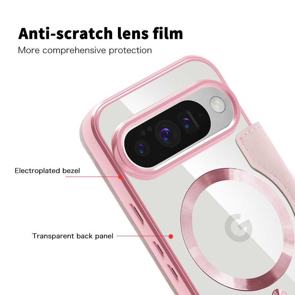 Capa MagSafe para Google Pixel 10 Pro XL, Techsuit, SmartMag Book, Rosa