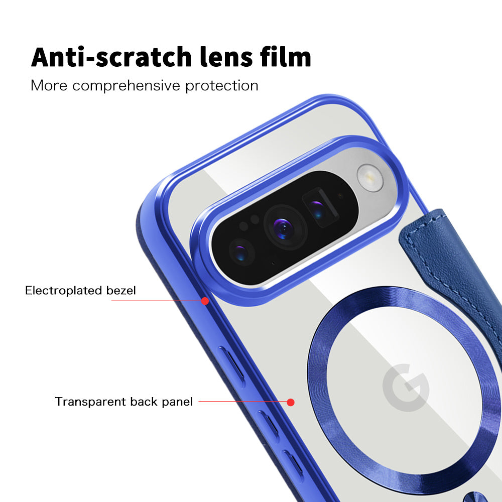 Capa MagSafe para Google Pixel 10 Pro XL, Techsuit, SmartMag Book, Azul