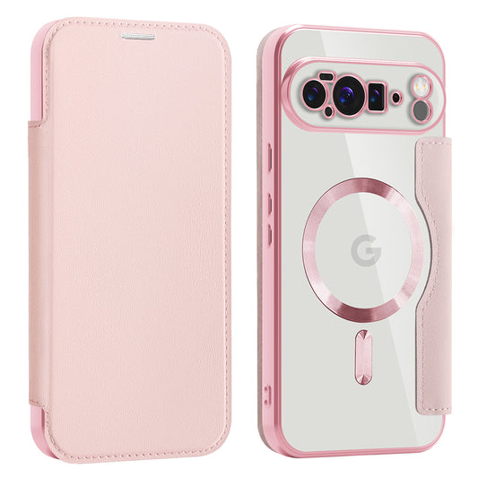 Capa MagSafe para Google Pixel 10 Pro XL, Techsuit, SmartMag Book, Rosa