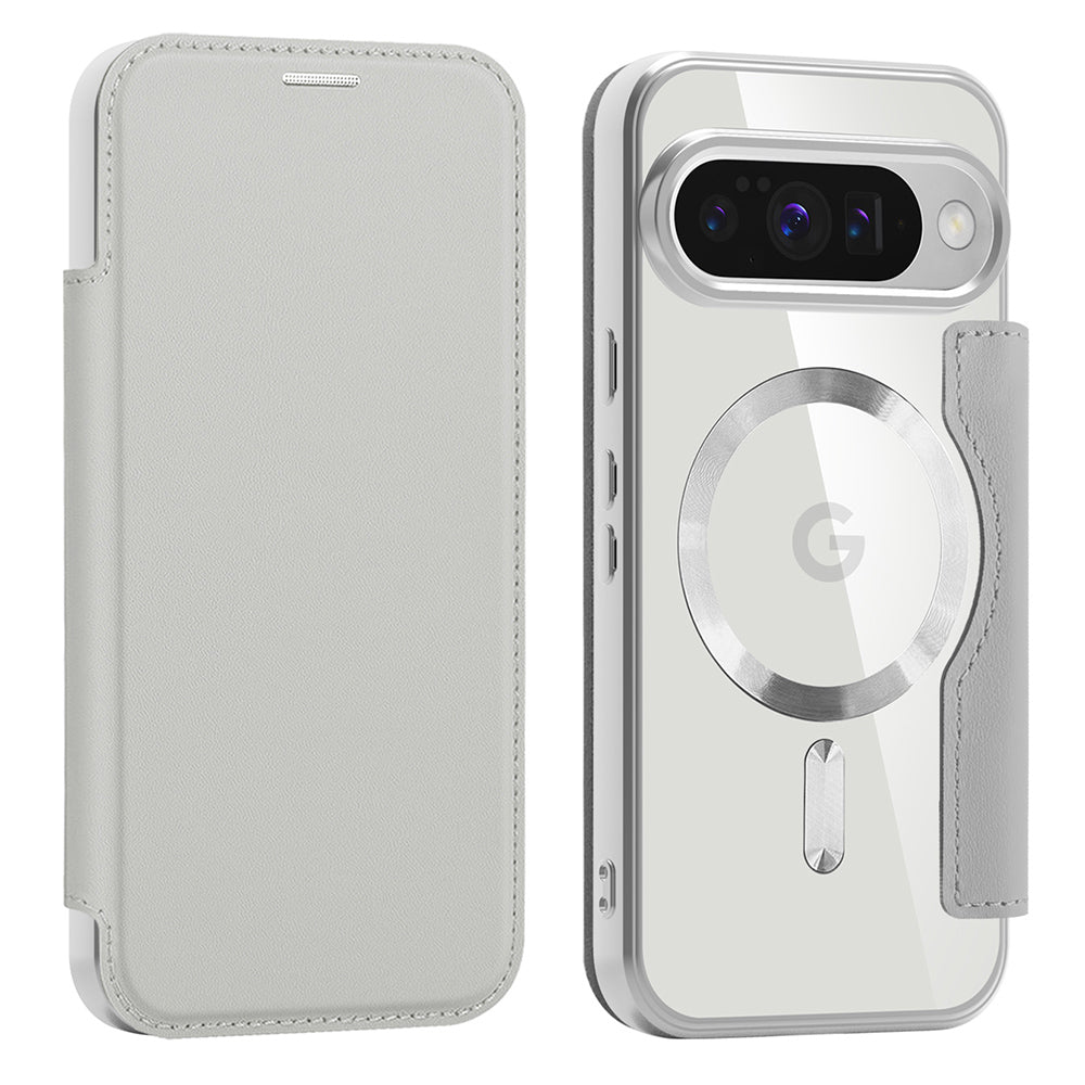 Capa MagSafe para Google Pixel 10 Pro / 10, Techsuit, SmartMag Book, Cinzento