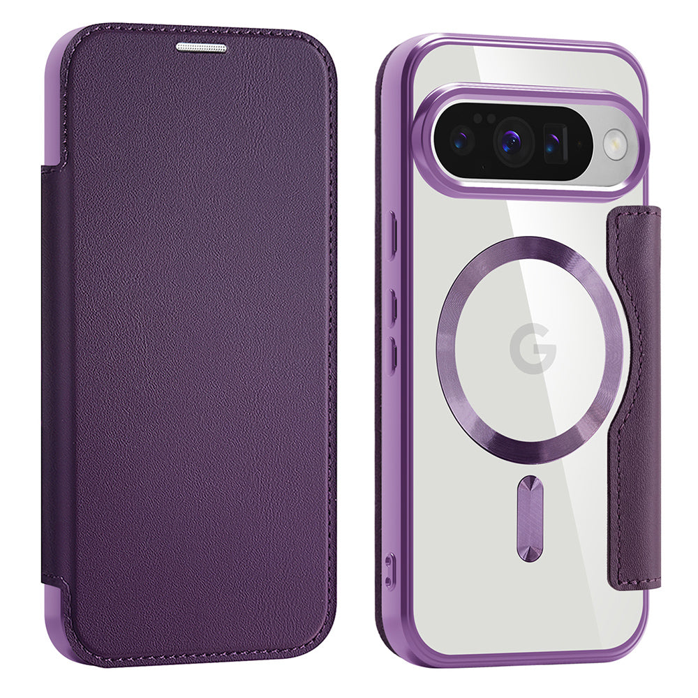 Capa MagSafe para Google Pixel 10 Pro / 10, Techsuit, SmartMag Book, Roxo