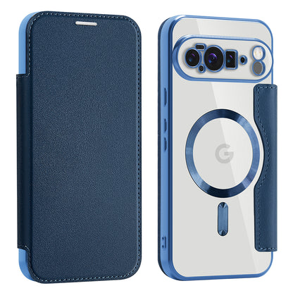 Capa MagSafe para Google Pixel 10 Pro XL, Techsuit, SmartMag Book, Azul