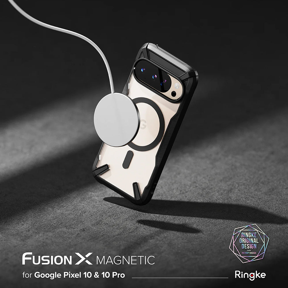 Capa MagSafe para Google Pixel 10 Pro / 10, Ringke, Fusion X, Preta