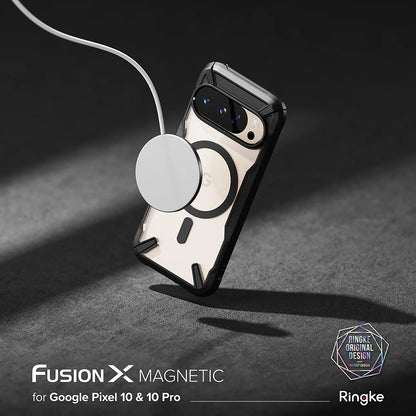 Capa MagSafe para Google Pixel 10 Pro / 10, Ringke, Fusion X, Preta