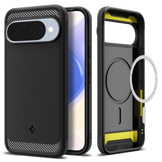 Capa MagSafe para Google Pixel 10 Pro / 10, Spigen, Rugged Armor, Preto Fosco ACS09698