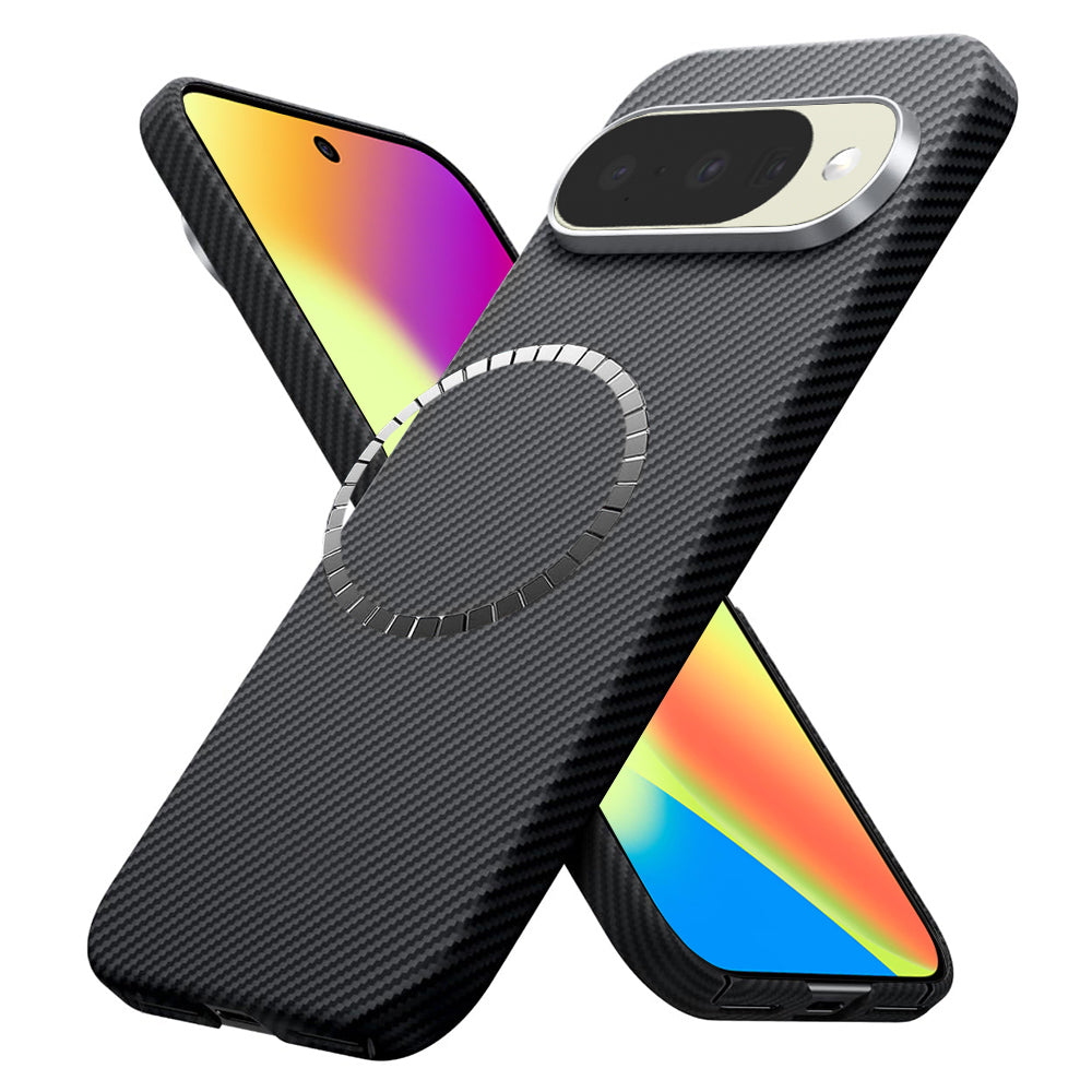 Capa MagSafe para Google Pixel 10 Pro / 10, Techsuit, Fibra de Aramida, Preta