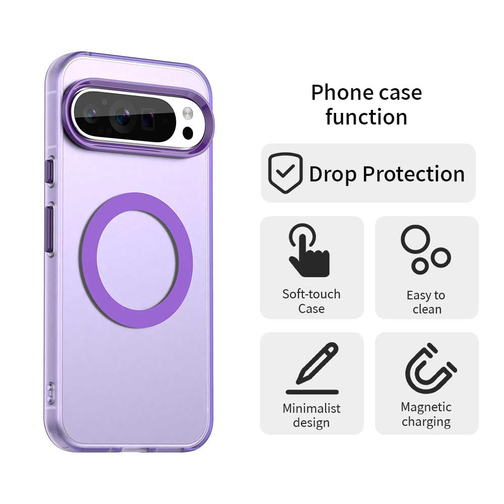 Capa MagSafe para Google Pixel 10 Pro / 10, Techsuit, CandyCase, Roxo