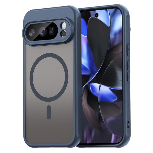 Capa MagSafe para Google Pixel 10 Pro, Techsuit, HaloFrost II, Azul Marinho