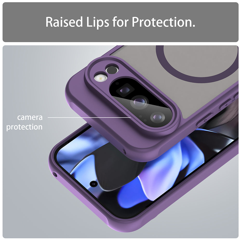 Capa MagSafe para Google Pixel 10 Pro, Techsuit, HaloFrost II, Roxo