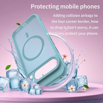 Capa MagSafe para Google Pixel 10 Pro, Techsuit, HaloFrost II, Verde Claro