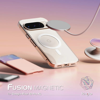 Capa MagSafe para Google Pixel 10 Pro XL, Ringke, Fusion, Transparente