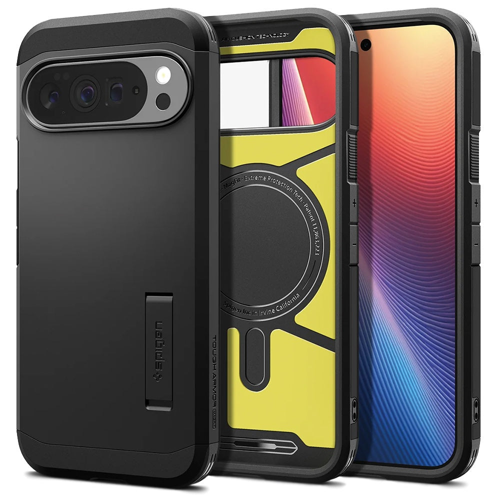 Capa MagSafe para Google Pixel 10 Pro XL, Spigen, Tough Armor, Preta