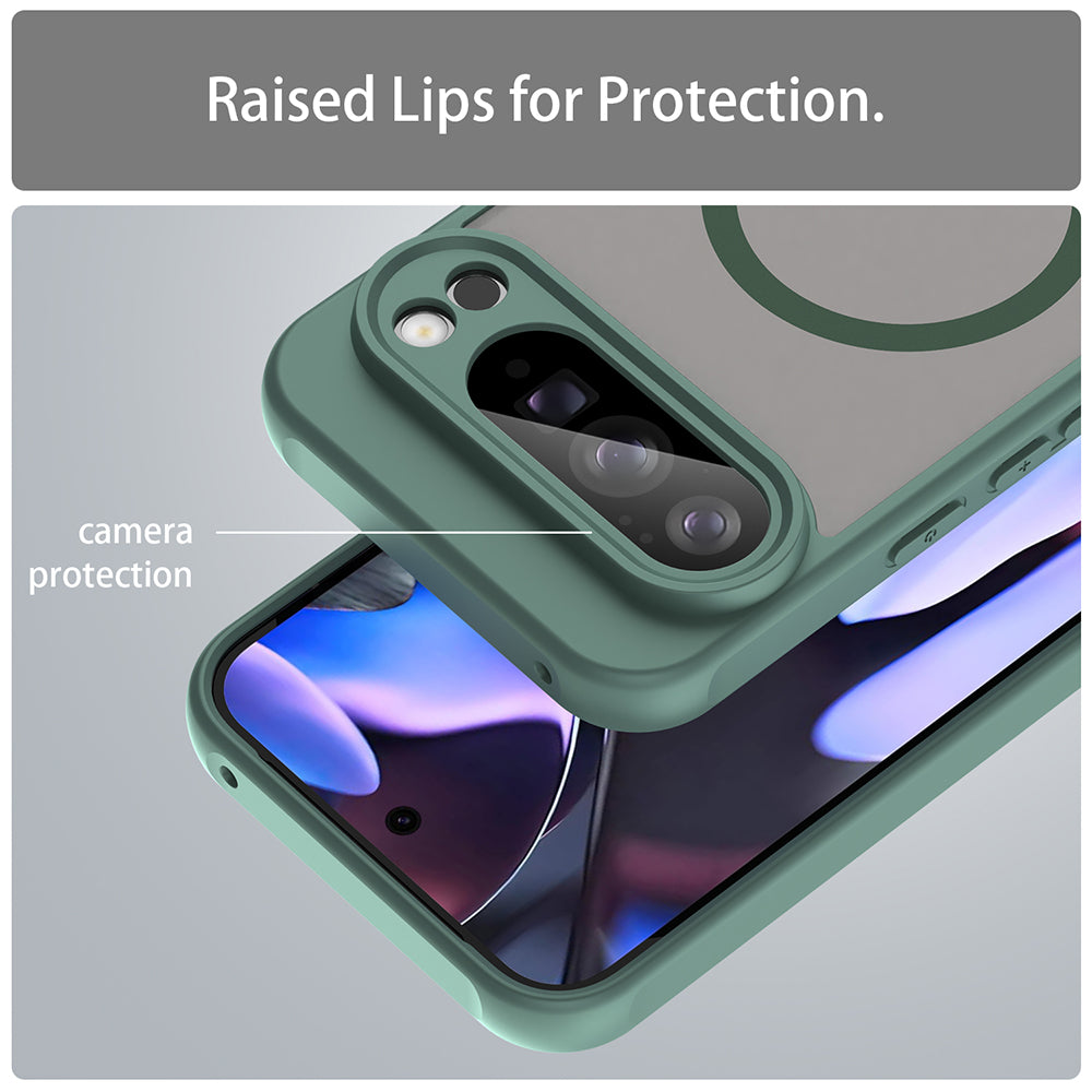 Capa MagSafe para Google Pixel 10 Pro XL, Techsuit, HaloFrost II, Verde