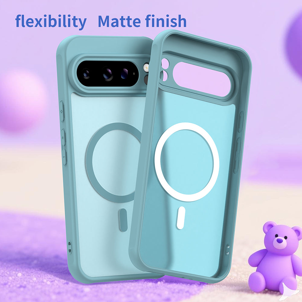 Capa MagSafe para Google Pixel 10 Pro XL, Techsuit, HaloFrost II, Verde Claro