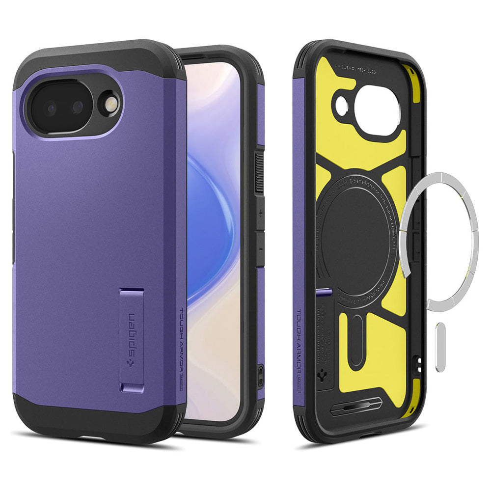 Capa MagSafe para Google Pixel 10a, Spigen, Tough Armor, Roxo ACS11281