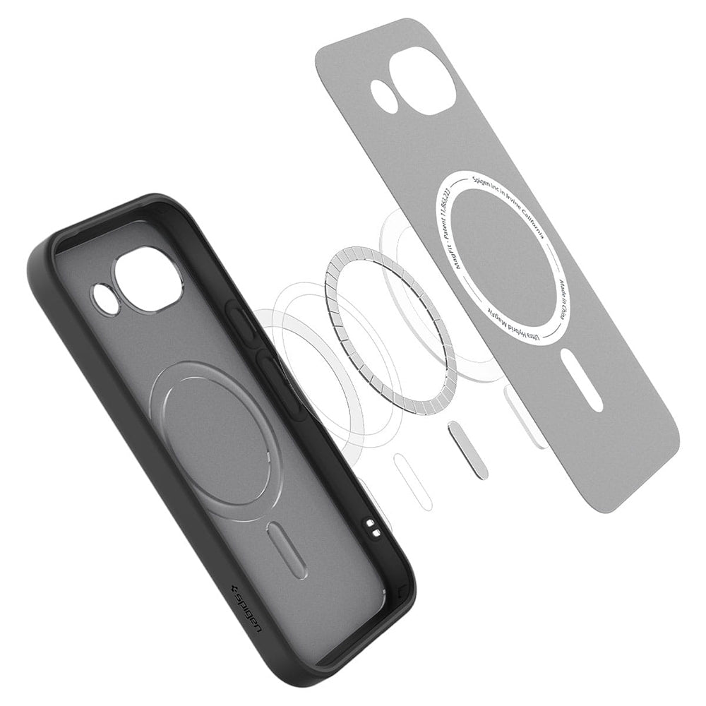 Capa MagSafe para Google Pixel 10a, Spigen, Ultra Hybrid, Preta Acetinada ACS11278