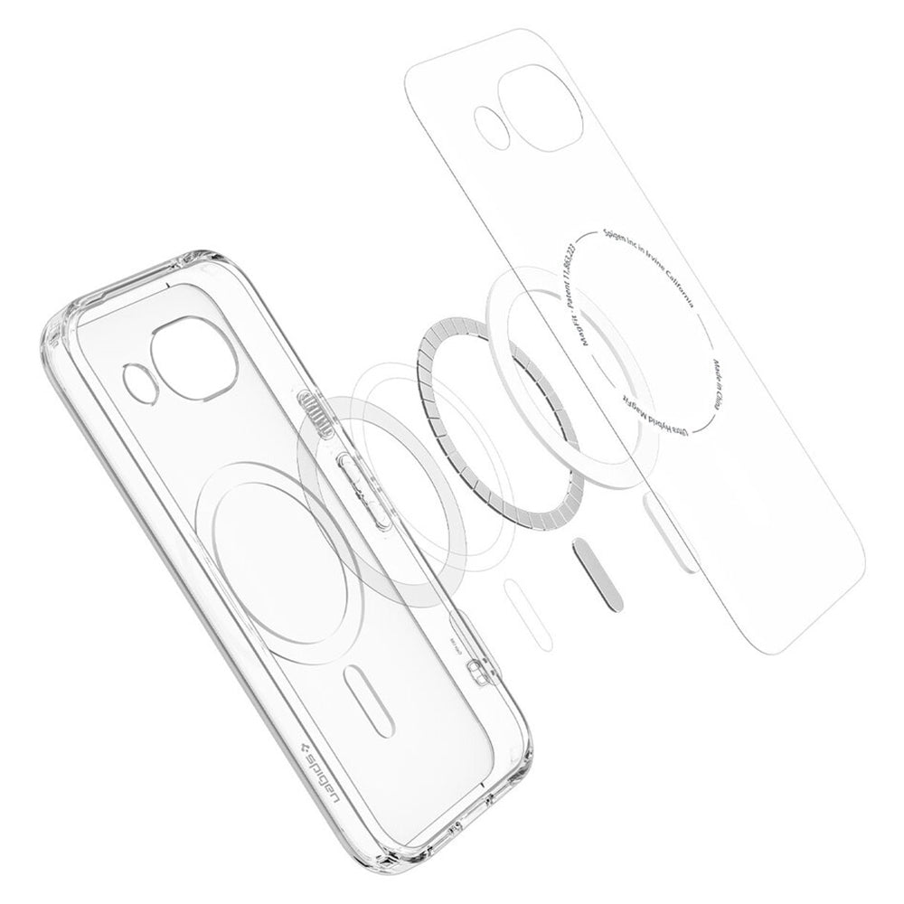 Capa MagSafe para Google Pixel 10a, Spigen, Ultra Hybrid, Transparente Cinza ACS11277