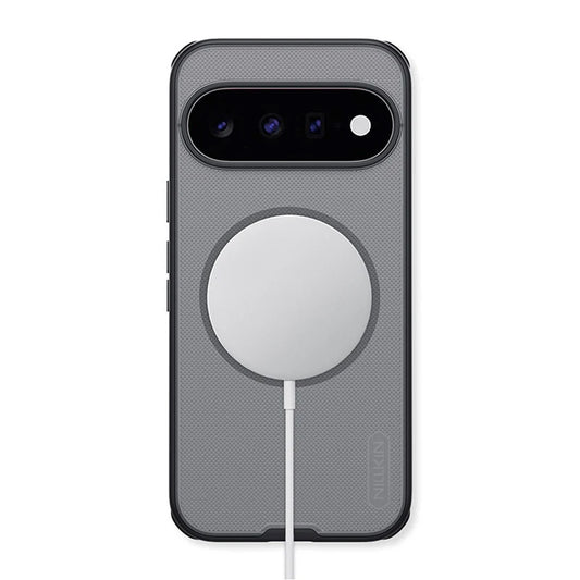 Capa MagSafe para Google Pixel 11, Nillkin, Super Shield Pro, Preta Transparente Acetinada