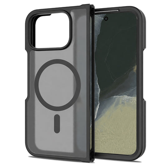 Capa MagSafe para Google Pixel 11 Pro Fold, Techsuit, PureFrost, Preto Satinado