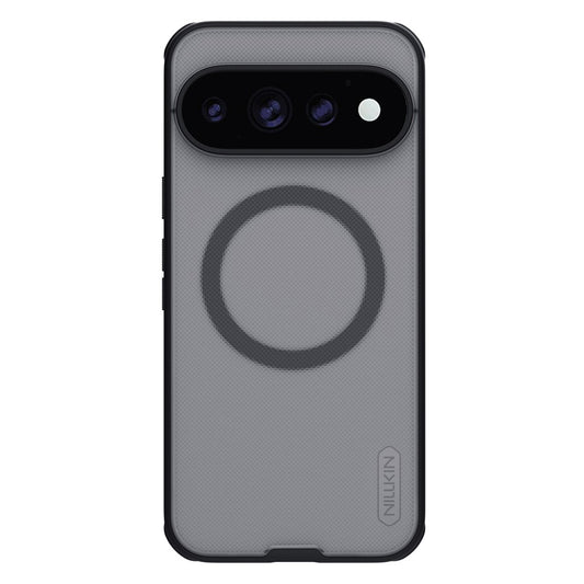 Capa MagSafe para Google Pixel 11 Pro, Nillkin, Super Shield Pro, Preta Transparente Acetinada