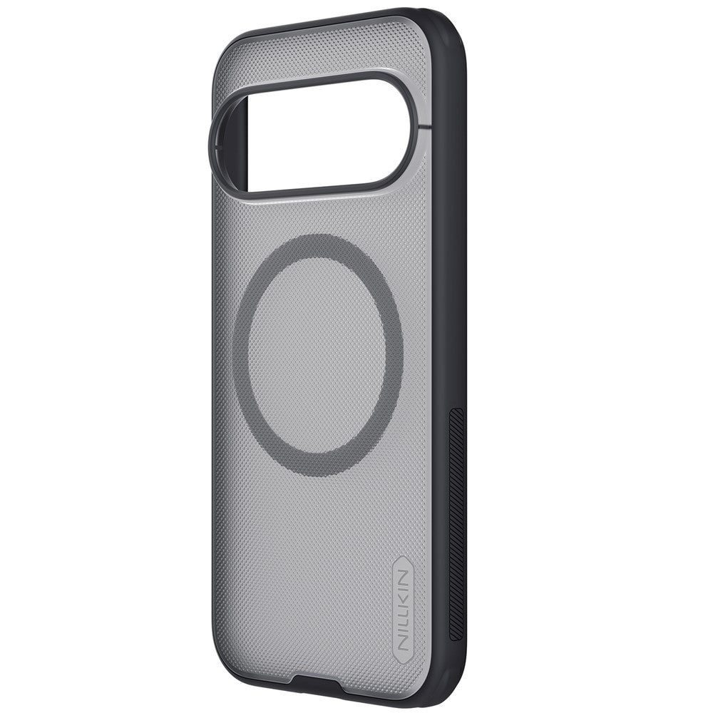 Capa MagSafe para Google Pixel 11 Pro, Nillkin, Super Shield Pro, Preta Transparente Acetinada