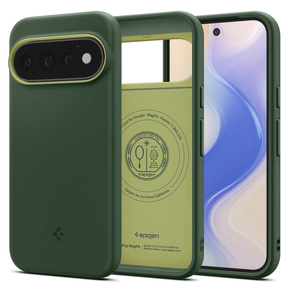 Capa MagSafe para Google Pixel 11 Pro, Spigen, Caseology Nano Pop, Verde ACS11436
