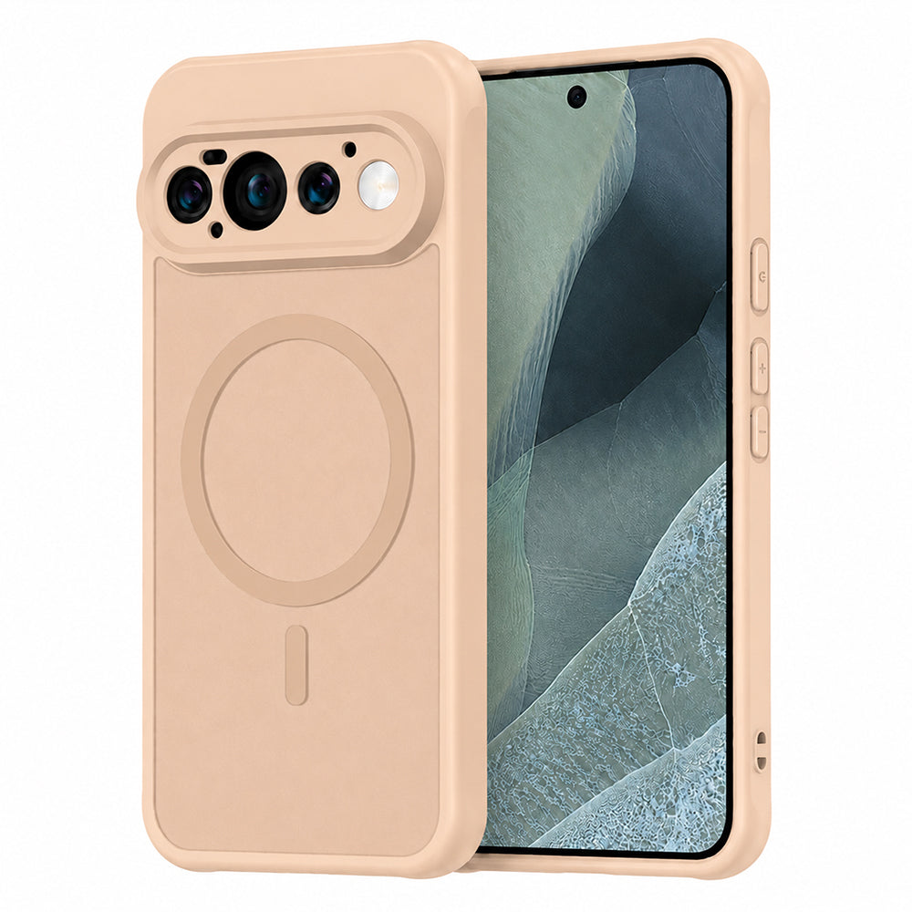 Capa MagSafe para Google Pixel 11 Pro, Techsuit, HaloFrost II, Dourada
