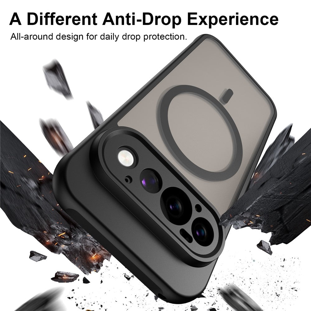 Capa MagSafe para Google Pixel 11 Pro, Techsuit, HaloFrost II, Dourada