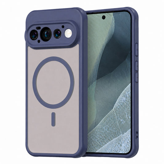 Capa MagSafe para Google Pixel 11 Pro, Techsuit, HaloFrost II, Azul Marinho