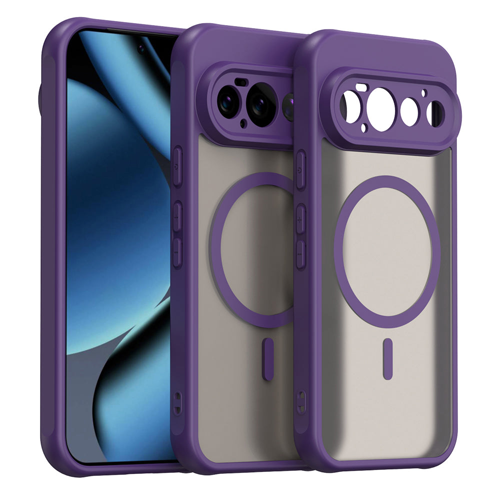 Capa MagSafe para Google Pixel 11 Pro, Techsuit, HaloFrost II, Roxo