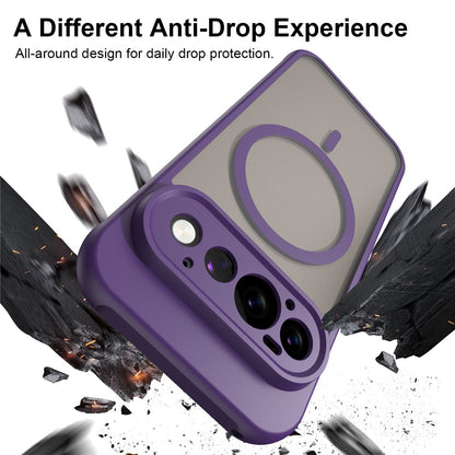 Capa MagSafe para Google Pixel 11 Pro, Techsuit, HaloFrost II, Roxo