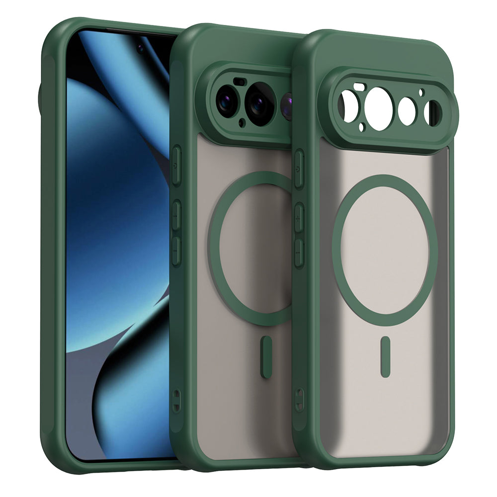 Capa MagSafe para Google Pixel 11 Pro, Techsuit, HaloFrost II, Verde