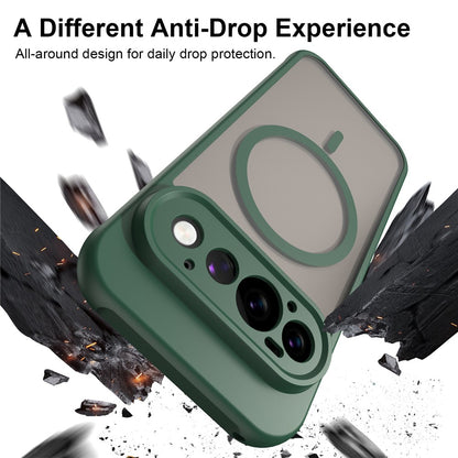 Capa MagSafe para Google Pixel 11 Pro, Techsuit, HaloFrost II, Verde