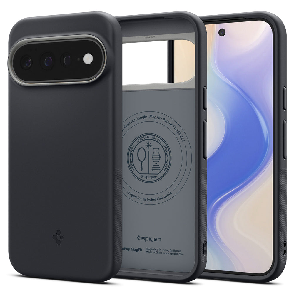 Capa MagSafe para Google Pixel 11 Pro XL, Spigen, Caseology Nano Pop, Preta ACS11455