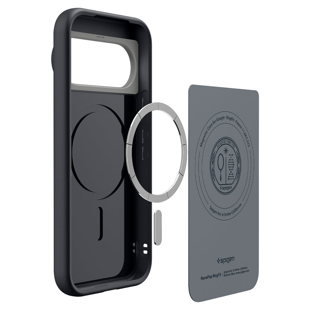 Capa MagSafe para Google Pixel 11 Pro XL, Spigen, Caseology Nano Pop, Preta ACS11455
