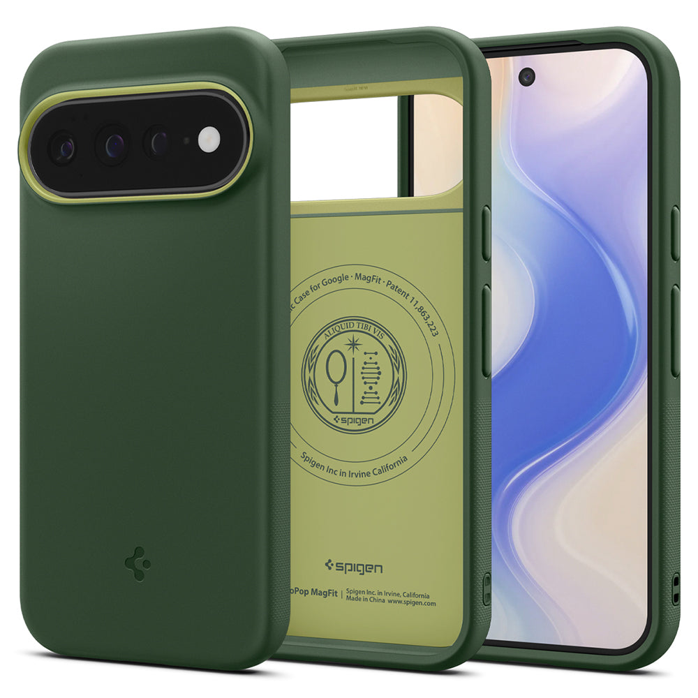 Capa MagSafe para Google Pixel 11 Pro XL, Spigen, Caseology Nano Pop, Verde ACS11456