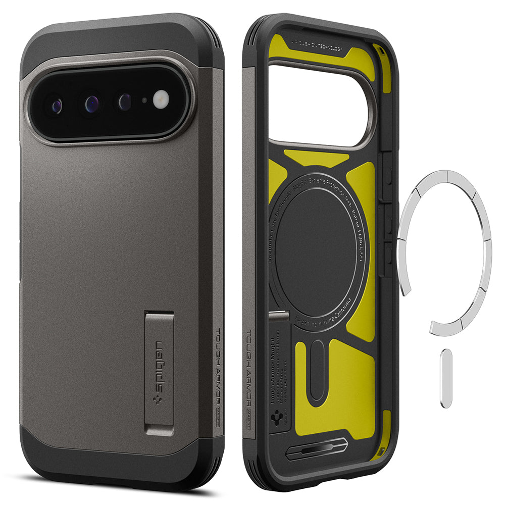Capa MagSafe para Google Pixel 11 Pro XL, Spigen, Tough Armor, Cinzento ACS11865