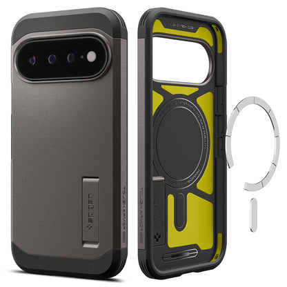 Capa MagSafe para Google Pixel 11 Pro XL, Spigen, Tough Armor, Cinzento ACS11865