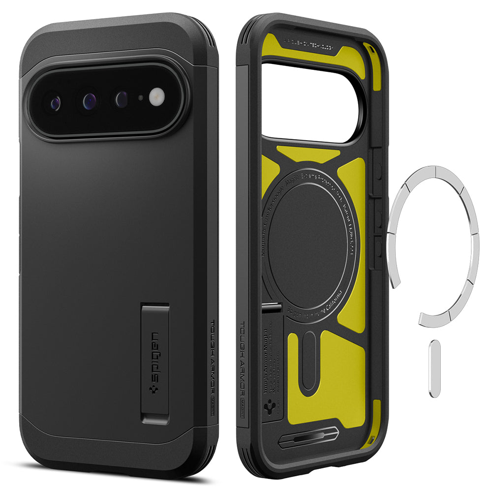 Capa MagSafe para Google Pixel 11 Pro XL, Spigen, Tough Armor, Preta ACS11453