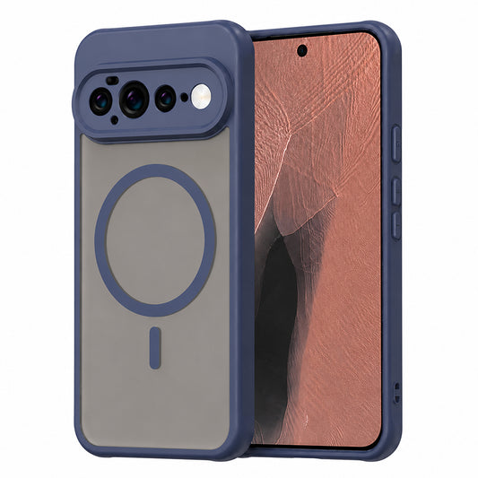 Capa MagSafe para Google Pixel 11 Pro XL, Techsuit, HaloFrost II, Azul Marinho