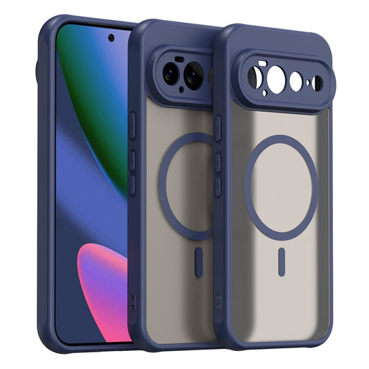 Capa MagSafe para Google Pixel 11 Pro XL, Techsuit, HaloFrost II, Azul Marinho