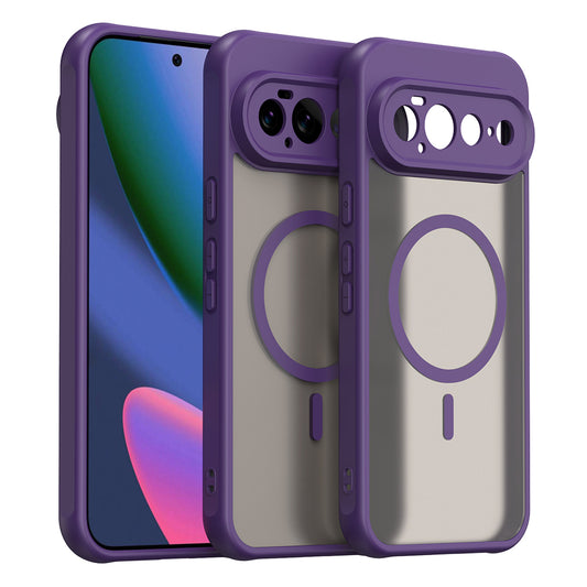 Capa MagSafe para Google Pixel 11 Pro XL, Techsuit, HaloFrost II, Roxo