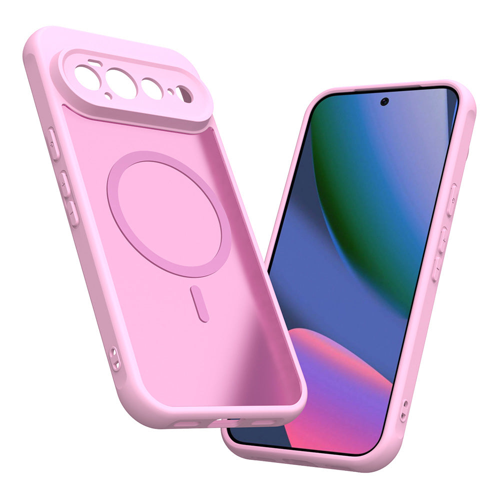 Capa MagSafe para Google Pixel 11 Pro XL, Techsuit, HaloFrost II, Rosa
