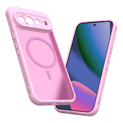Capa MagSafe para Google Pixel 11 Pro XL, Techsuit, HaloFrost II, Rosa
