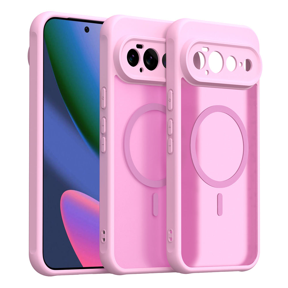 Capa MagSafe para Google Pixel 11 Pro XL, Techsuit, HaloFrost II, Rosa