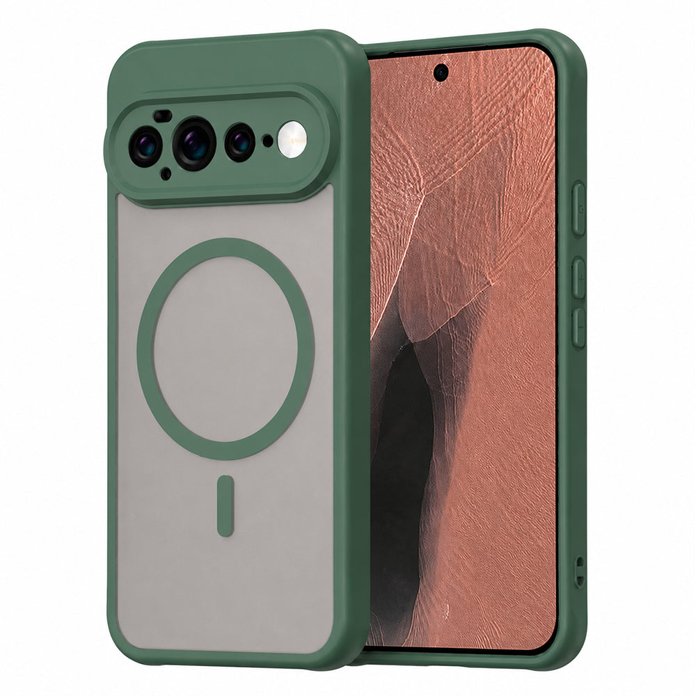 Capa MagSafe para Google Pixel 11 Pro XL, Techsuit, HaloFrost II, Verde