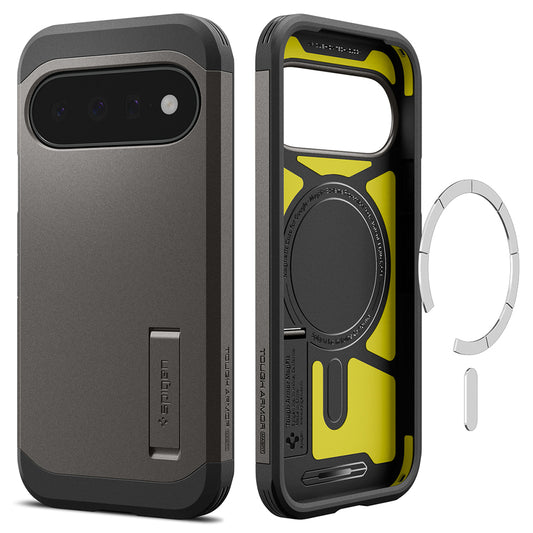 Capa MagSafe para Google Pixel 11, Spigen, Tough Armor, Cinzento ACS11855